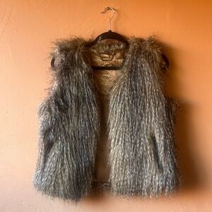 Faux fur vest